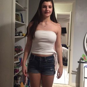 white tube top